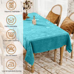 260gsm Kích Thước Tiêu Chuẩn Tùy Chọn Polyester Shot Crepe Hình Chữ Nhật Hiện Đại Bàn Ăn Khăn Trải Bàn - Product Image 6