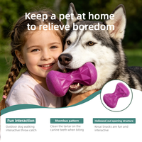 Distributeur de nourriture lente en caoutchouc solide écologique personnalisé Zhierde pour chiens de taille moyenne, pour la santé bucco-dentaire, taille personnalisée