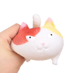 Los Mejores Regalos Cute Cat Squeeze Ball Angry Cat PVA lleno Stress Relief Animal <span class=keywords><strong>Toy</strong></span> - Product Image 2