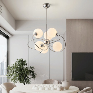 Bauhaus Style Magic Bean Glass <b>Lamp</b> Wabi-Sabi Style Nordic Chandelier for Dining Room Living Room <b>Study</b> or Bedroom - Product Image 2