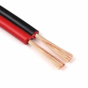 Câble duplex 12 brins de cuivre rouge-noir paralelo 12/2 flex twin ripcord pour radios, lampes de table et équipements de bureau - Product Image 3