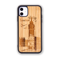 Étui en bois gravé en bambou pour téléphone portable en bois personnalisé pour iPhone vierge gravable au laser x xr xs 11 12 13 Pro max