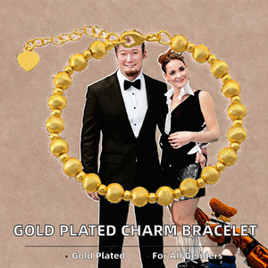 Bracelets à breloques en laiton massif plaqué <span class=keywords><strong>or</strong></span> 24 carats en forme <span class=keywords><strong>d</strong></span>'animaux pour un style <span class=keywords><strong>d</strong></span>écontracté/sportif unisexe, bijoux tendance avec un style cadeau branché - Product Image 4