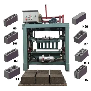 Extrusora de arcilla máquina de bloques AAC productos rentables moldes de bloques entrelazados mini equipo de construcción de bloques de construcción India