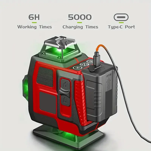 4D 360 Döner Lazer Seviyesi Elektronik Kendinden Tesviyeli Tripod 4 Noktalı Yeşil Işın Yüksek Doğruluk DIY Endüstriyel Sınıf İnşaat Aracı - Product Image 2