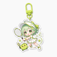 Porte-clés Acrylique Époxy Promotionnels, Dessin Animé, Impression Cadeau, Anime Holographique, Porte-clés Secoueurs, Breloques Acryliques Arc-en-ciel à Logo Personnalisé