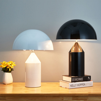 Lampe de Chevet Moderne Nordique Minimaliste de Luxe AC E14 en Fer Doré avec Commande Tactile, Design Champignon Nouveauté, Lumière Blanc Chaud, Garantie 2 Ans