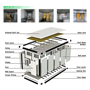 Sang trọng cabin chim có thể gập lại đúc sẵn thép nhà Bộ dụng cụ thông minh container nhà cho khách sạn ứng dụng trên bán - Product Image 2