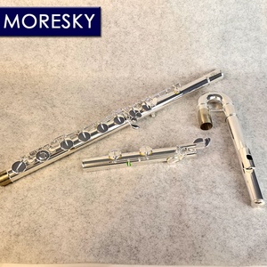MORESKY Bass Flute C Key with Shell OEM Silver Plated <b>Musical</b> <b>Instrument</b> MBFL-101 - Product Image 5