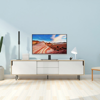Braket TV Universal Max VESA 400x400mm 23-55 Inci, Dudukan TV LED Desktop yang Dapat Disesuaikan Ketinggiannya