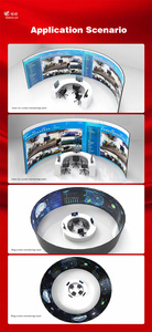 Mô Đun Màn Hình Hiển Thị Linh Hoạt Mềm Cong Cột Hình Trụ Triển Lãm Thương Mại Trong Nhà - Product Image 6