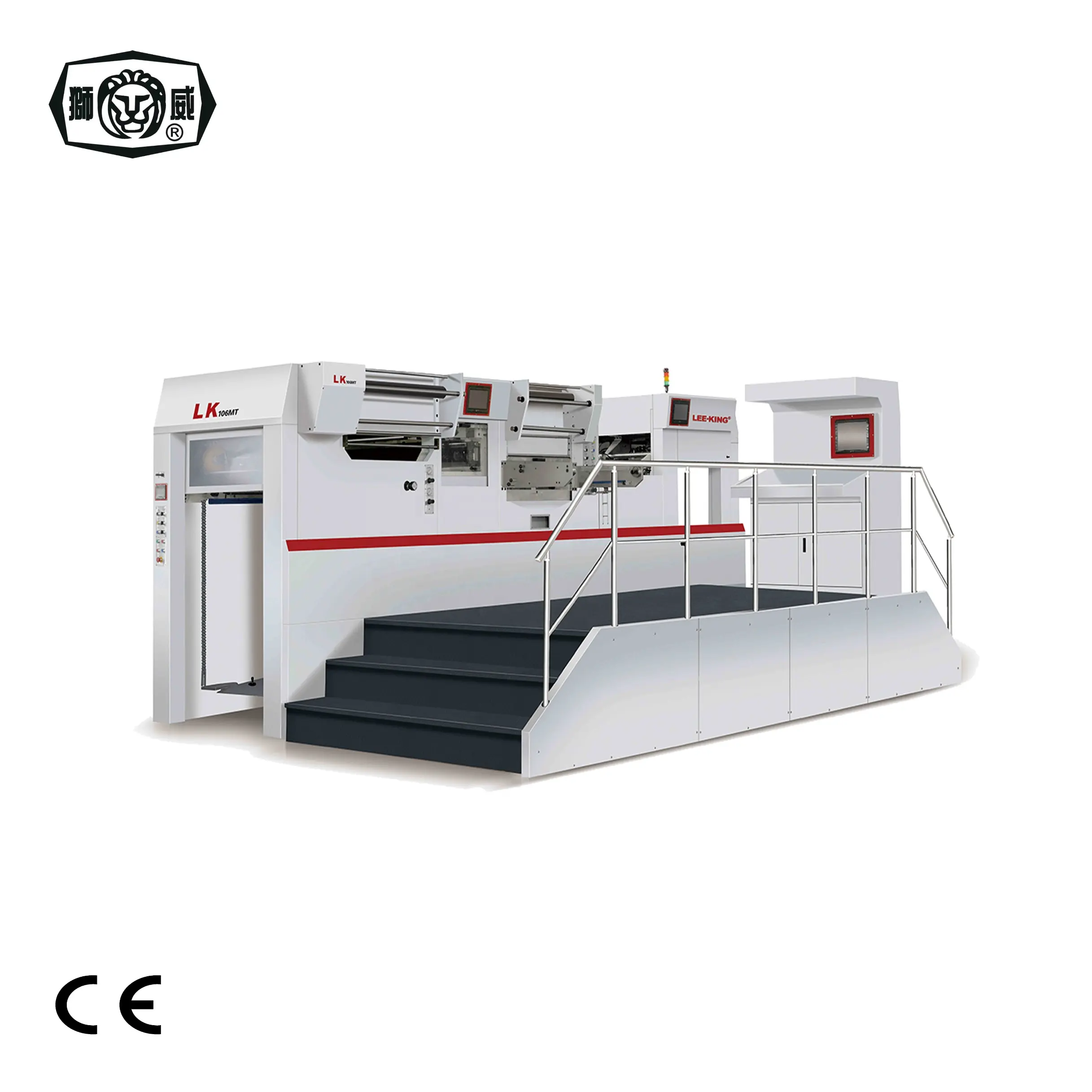 LK106MT 5 gruppo automatico carta di carta hot foil stampa die macchina di taglio