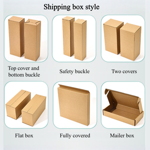 Baoren marrón pequeño correo cartón corrugado envío correo caja de regalo embalaje logotipo personalizado cajas de envío para pequeñas empresas - Product Image 6