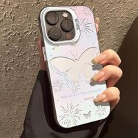 Coques de téléphone antichoc de luxe avec motifs papillons pour iPhone 17 Air 16 15 Plus Pro Max 14 13 12 11 X XR – Housse de protection