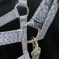 Nouveau design 2026 : Licol durable en PP et corde de nylon avec boucles métalliques pour chevaux