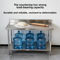 Plan de travail pliable en acier inoxydable SUS 304 robuste, table de préparation portable pour cuisine commerciale, restaurant et traiteur