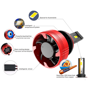 Lampadina LED CAR-REFINE <span class=keywords><strong>F5</strong></span> H11 H4 Canbus 110W 22000lm Chip 3570 H4 H7 H1 H3 H8 H9 9006 9005 Faro LED per Auto H4 Canbus - Product Image 2