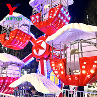 Grande Roue Lumineuse LED pour Noël - Manège de Parc d'Attractions en Promotion