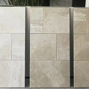 Carreaux de sol en porcelaine imitation pierre beige moderne LDN 600X1200MM, aspect mat, motif français Versailles, pour villa et centre commercial - Product Image 1