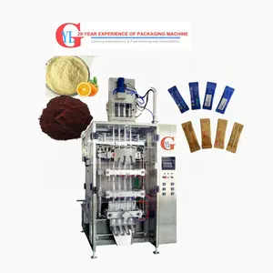 Automatic multi lanes stick sachet packing machine 4 lines milk chili soy bean meal powder coffee stick packing coffee powder