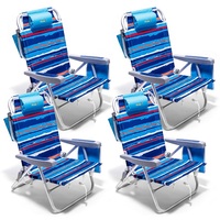 5 Positions Réglable Portable Pliant Sac À Dos Inclinable Salon Camping Chaises De Plage