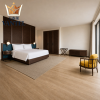 Modernes Hotel-Schlafzimmer-Möbelset Maßgefertigtes Bett Kleiderschrank TV-Schrank Nachttisch und Gepäckablage für Gästezimmer-Projekte