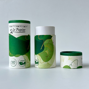 Hot Selling Eco Friendly Recyclable Custom Printed Vanishing Cylinder Lipbalm Push up Kraft Paper <b>Cardboard</b> <b>Tube</b> <b>Packaging</b> Box - Product Image 5