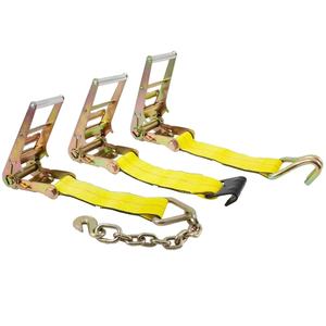 Vente en gros de <span class=keywords><strong>sangle</strong></span> <span class=keywords><strong>à</strong></span> <span class=keywords><strong>cliquet</strong></span> <span class=keywords><strong>à</strong></span> extrémité fixe <span class=keywords><strong>courte</strong></span> robuste 2 "3" 4 "avec anneau en D d'ancrage de ceinture en polyester <span class=keywords><strong>à</strong></span> crochet plat - Product Image 1
