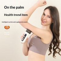 Appareil de ventouses électriques modèle K80 avec batterie intégrée, micro-courant EMS, compresse chaude, Gua Sha, masseur à ventouses, brosse de massage des méridiens et aspiration