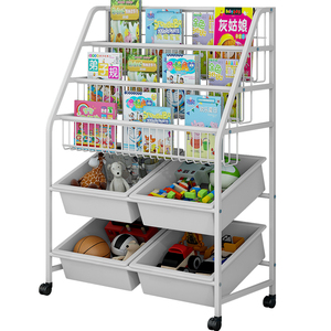 Titolare di stoccaggio e rack con scaffalature di stoccaggio di <span class=keywords><strong>plastica</strong></span> di casa giocattolo rack di stoccaggio - Product Image 1