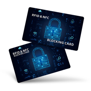 Rfid tùy chỉnh in chất liệu PVC chống trộm RFID NFC chặn thẻ cho Protector ghi nợ hoặc thẻ tín dụng - Product Image 1
