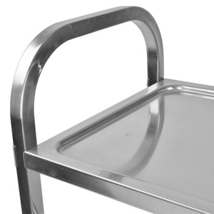 Chariot de service alimentaire robuste en acier inoxydable pour restaurant, hôtel, cuisine et maison - Product Image 5