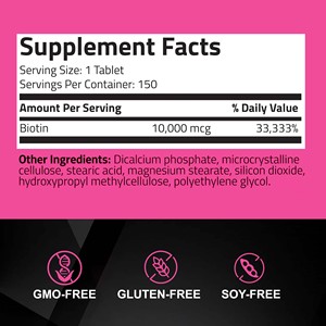 Tabletas Vegetarianas de Biotina OEM de Alta Potencia, Apoyo al Metabolismo Energético, Piel Radiante, Cabello Saludable, Uñas Fuertes - Product Image 2