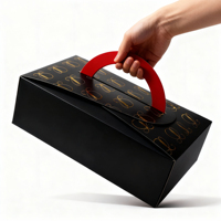 Boîte à gâteaux en papier transparente personnalisée pour pâtisserie, 6, 8, 10, 12 pouces, avec fenêtre, emballage pour gâteaux, boîtes à gâteaux avec poignées
