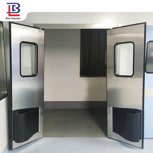 不锈钢回弹防撞自动关闭冲击厨房入口双作用摆动自由门交通门 - Product Image 5