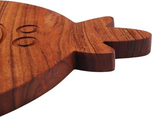 Tabla de cortar de madera con forma de huevo, bloque de cortar, bandeja para servir, decoración navideña, 1.5 cm de grosor, SON TRA CRAFT - Product Image 2