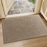 Tapis de porte personnalisé de qualité supérieure avec logo en relief 3D, réversible, imperméable, résistant aux taches, antidérapant, 100% polyester