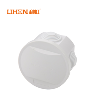Boîtier de jonction étanche en plastique PC, boîte de distribution d'alimentation intérieure/extérieure, boîte de scellement de câbles IP55 pour la surveillance