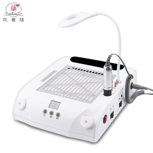 Kaiman 2025 Nouveau Type Profession 6 en 1 Combiner Fonction Aspirateur Perceuse à Ongles Dépoussiéreur avec LED Lampe à Ongles de Table - Product Image 1