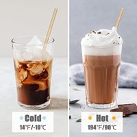 Échantillons Gratuits Pailles à Boire Compostables en Canne à Sucre de 8 Pouces, Adaptées aux Boissons Chaudes et Froides