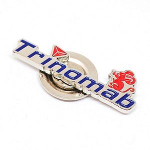 Pin de solapa de esmalte suave con logotipo de marca Business Iron, de metal niquelado, con diseño de ratón, magnético, tipo insignia, recuerdo para eventos - Product Image 1
