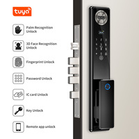 Serrure de porte intelligente Tuya avec fonction d'appel vidéo HanDaily, authentification par reconnaissance faciale et empreinte digitale, serrure numérique OEM avec caméra, compatible mortaise 6068