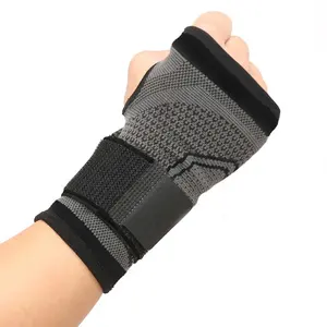 Adjustable Nylon Knitted Gym Accessories Wrist Support Hand Wraps