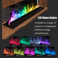 Insert de foyer à vapeur d'eau Kalsubo 19.69 31.5 39.37 47.24 59.06 pouces, flamme atomisée 3D réaliste, 128 couleurs réglables, télécommande intelligente