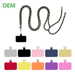 Bandoulière de téléphone réglable en nylon sur mesure avec carte d'étiquette d'ancrage de remplacement lanière de téléphone universelle anti-perte - Product Image 1