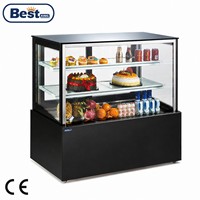 Vitrine Réfrigérée pour Gâteaux à Angle Droit de 0,9 m, 1,2 m, 1,5 m, 1,8 m de Large avec Refroidissement par Air pour Pâtisserie