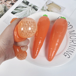 High Quality TPR Vegetables Carrot Squishy Stress <b>Balls</b> Beads Filling Slow Return <b>Squeeze</b> Stress Relieve Toys for Kids Adults - Product Image 1