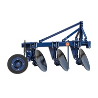 Charrue à disques agricole YUNTAI avec 3 disques de 26 pouces, attache 3 points, cultivateur agricole de qualité supérieure