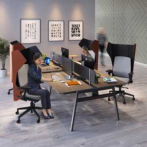 Panneau de séparation de bureau, écran de séparation <span class=keywords><strong>acoustique</strong></span> pour bureau, séparateur de poste de travail monté sur table - Product Image 2