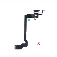Asli untuk Iphone X XS Max Bagian Telepon untuk Iphone X Telepon Flex Kabel Flex dengan Mikrofon Perbaikan Penggantian